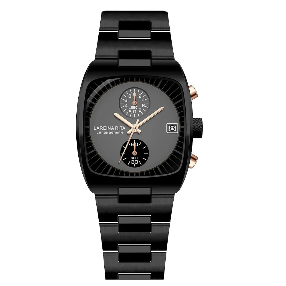 Lareina Rita Cushion Chronograph Steel Bracelet Watch