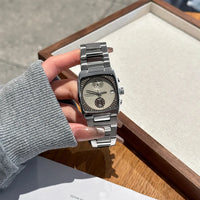 Lareina Rita Cushion Chronograph Steel Bracelet Watch