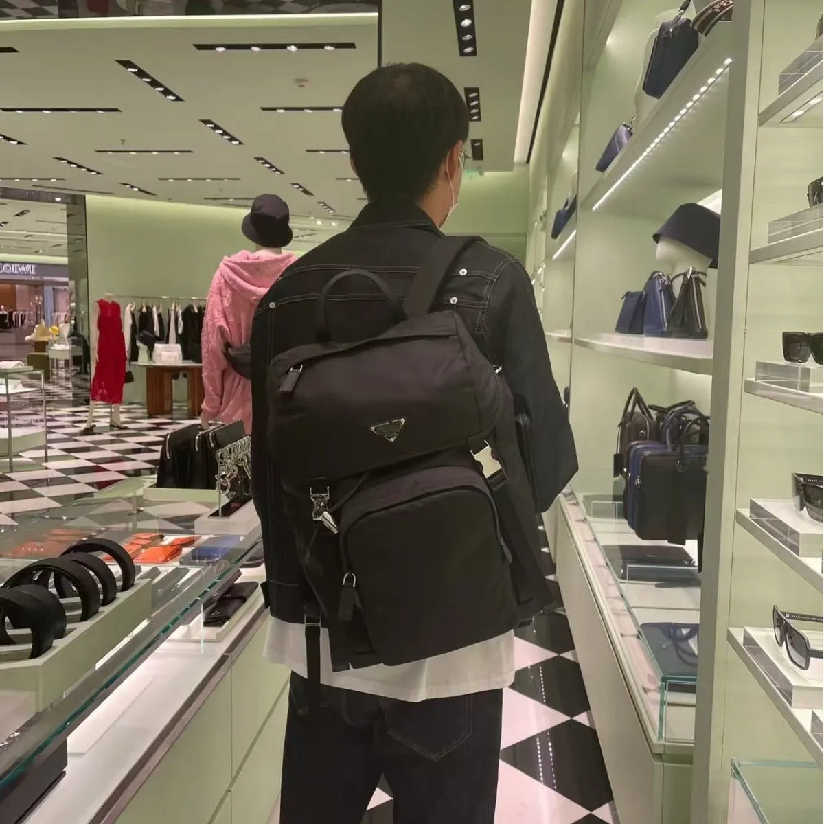 PR Luxe Technical Flap Buckle Backpack