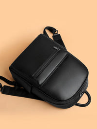 B-Mountain Obsidian Pebbled Minimalist Backpack