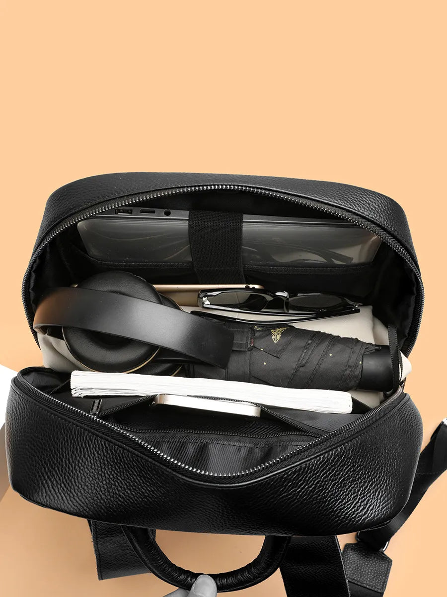 B-Mountain Obsidian Pebbled Minimalist Backpack