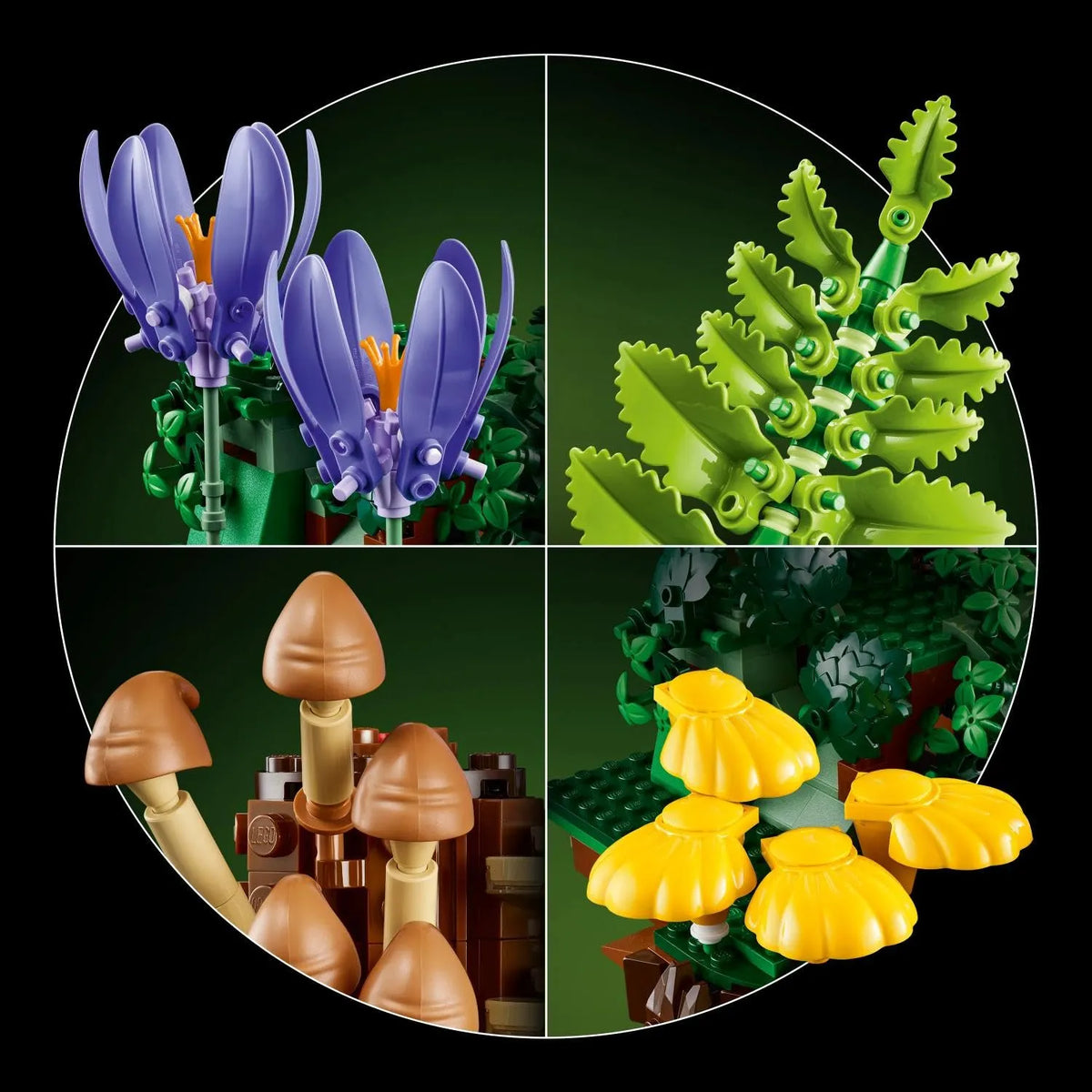 Botanicals 11505 Woodland Mushrooms Building Set (805 Pcs)