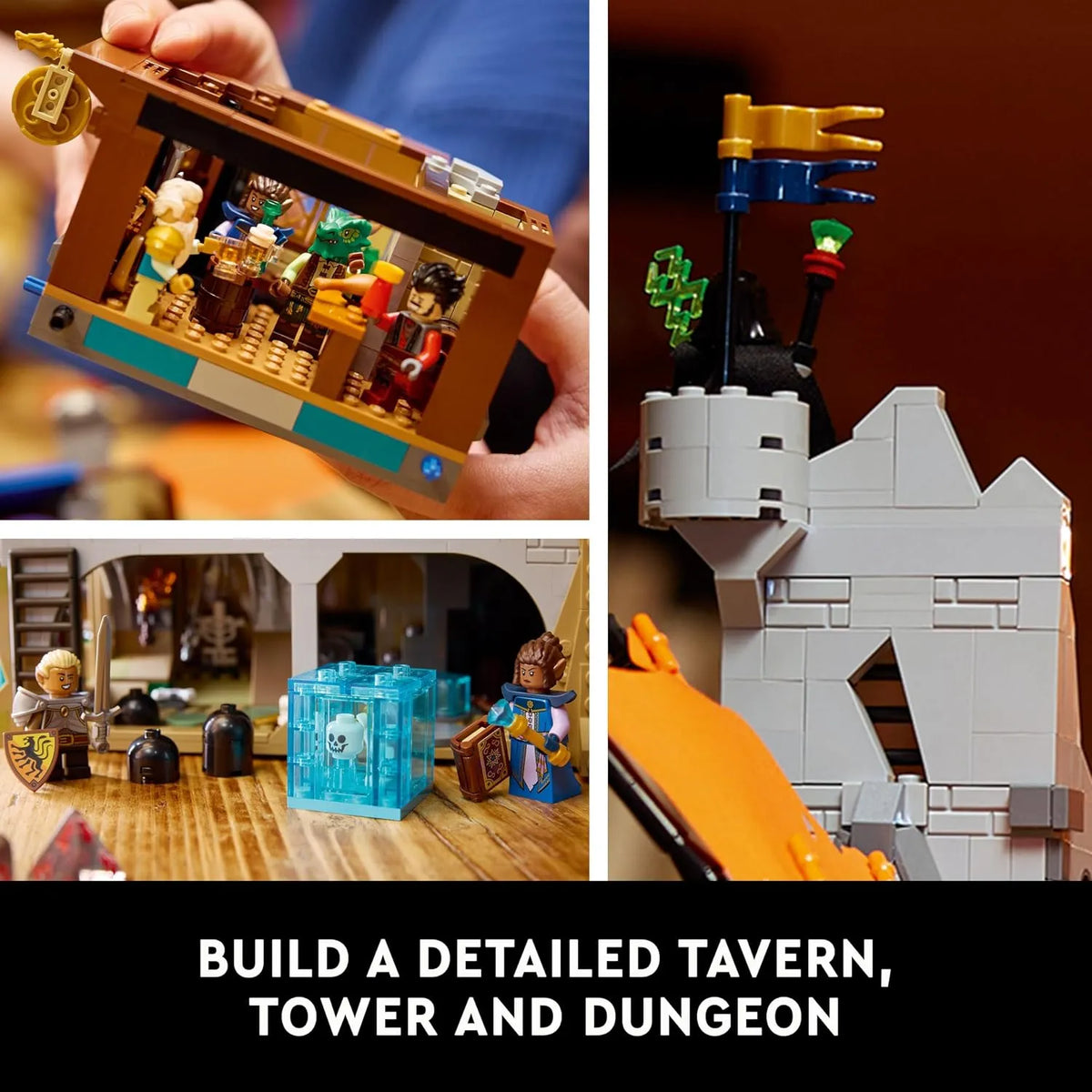 D&D 21348 Red Dragon’s Tale Building Set (3745 Pcs)