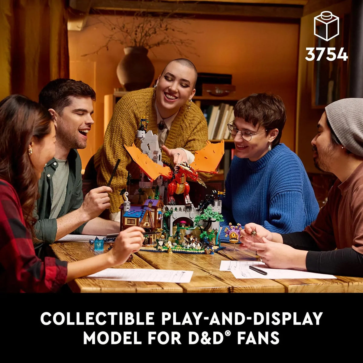 D&D 21348 Red Dragon’s Tale Building Set (3745 Pcs)