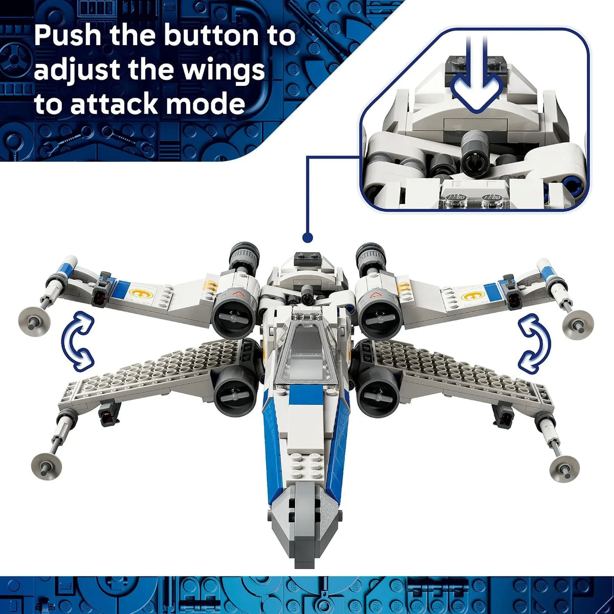 Star Wars 75460 X-Wing Starfighter Building Set (558 Pcs)