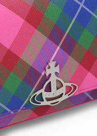VW Hazel Medium Candy Tartan Flap Shoulder Bag