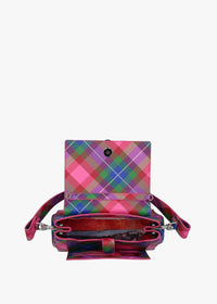 VW Hazel Medium Candy Tartan Flap Shoulder Bag