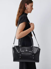 VW Bettina Studded Smooth Leather Handbag