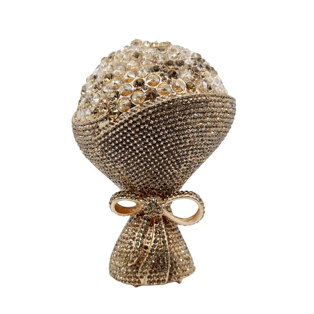 Floral Bouquet Minaudière Evening Clutch