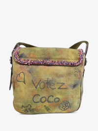 Luxury CC Graffiti Messenger Bag