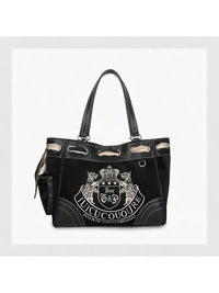 J- Couture Daydreamer Velour Shoulder Tote