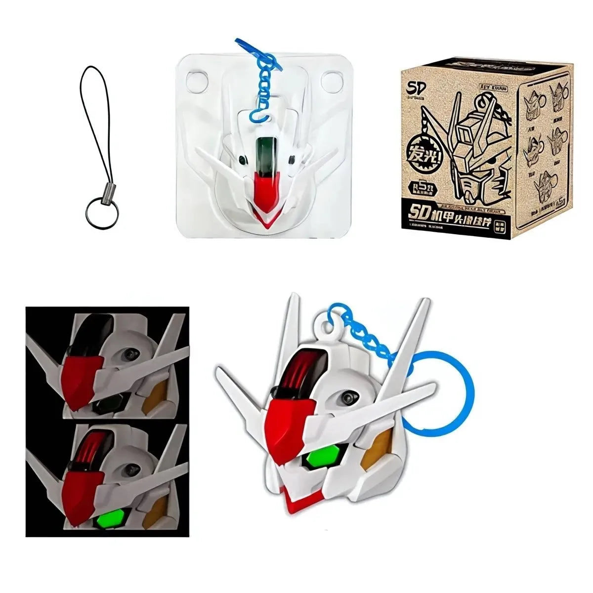 Bandai Mobile Suit Gundam Light-Up Keychain
