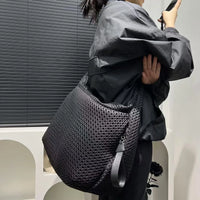 Cyberpunk Honeycomb Mesh Slouchy Hobo Sling