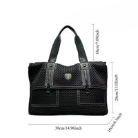 Spliced Honeycomb XL Mesh Satchel Tote