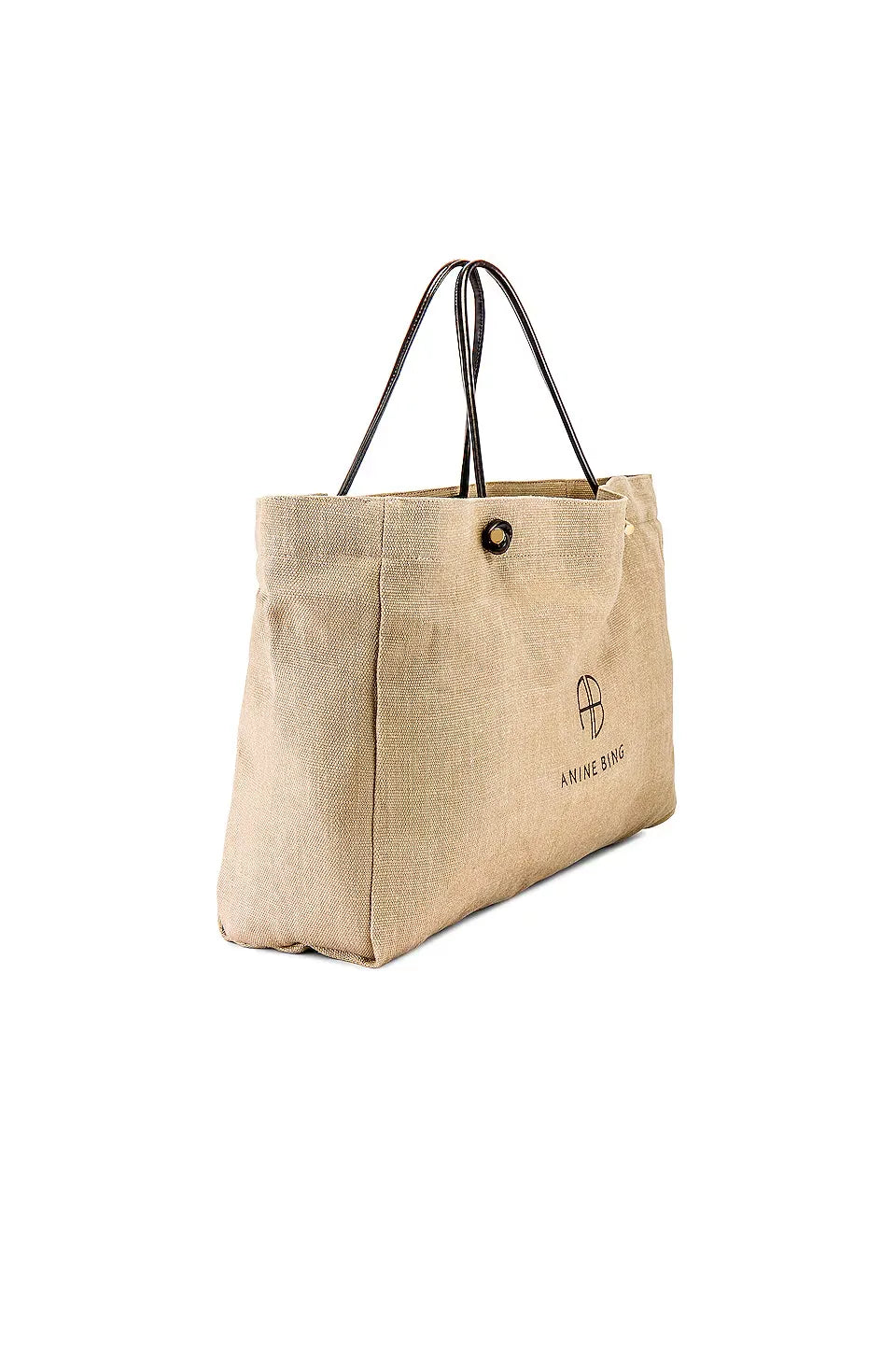 Anine Bing Woven Jute Shopper Tote