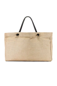 Anine Bing Woven Jute Shopper Tote