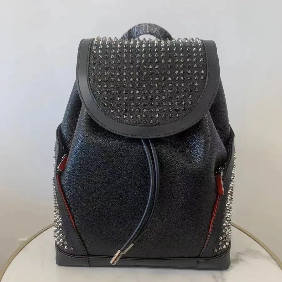 ChrisLB Explorafunk Spiked Calfskin Backpack