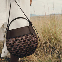 Polene Numéro Huit Calfskin Mini Basket Tote