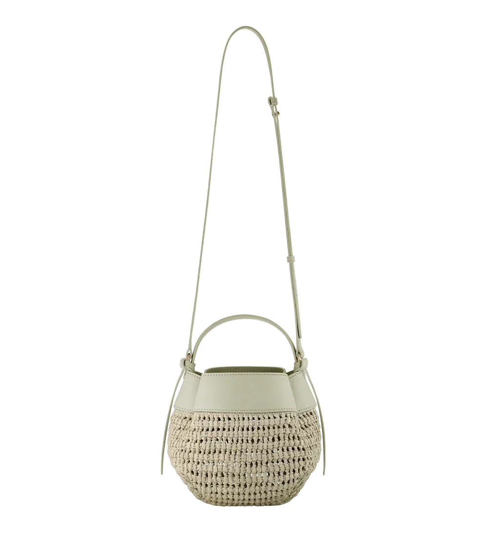 Polene Numéro Huit Calfskin Mini Basket Tote