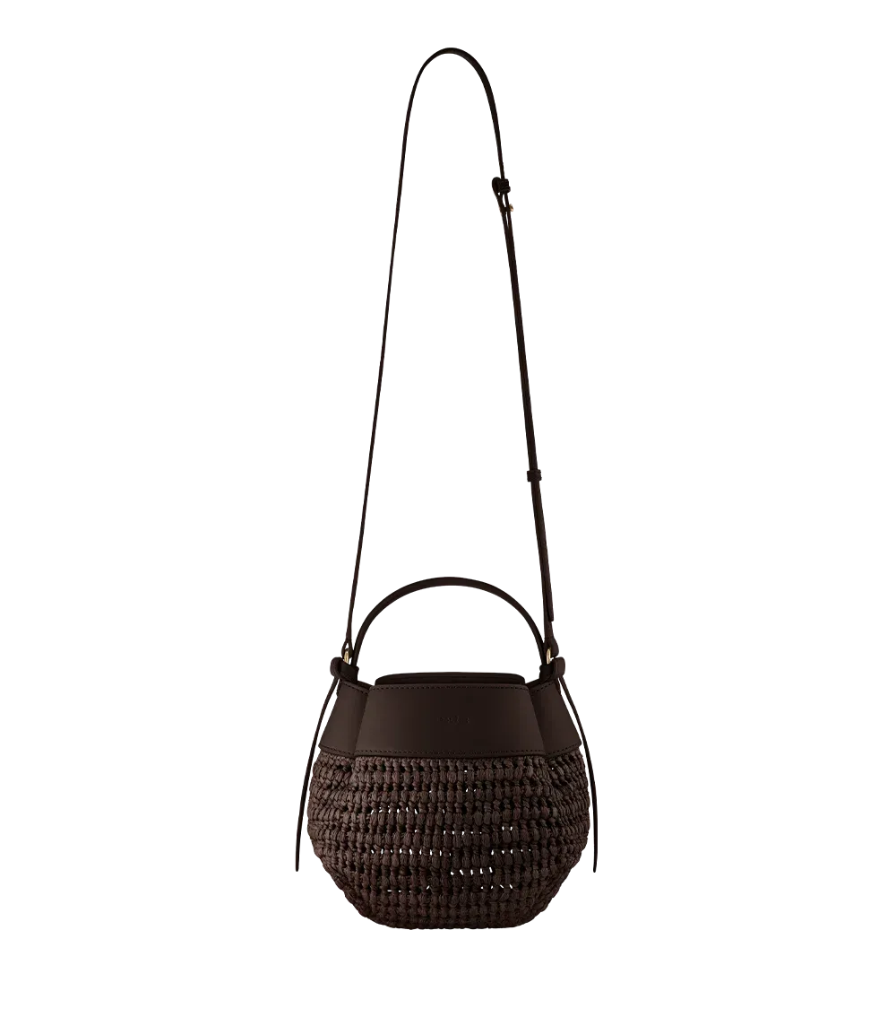 Polene Numéro Huit Calfskin Mini Basket Tote