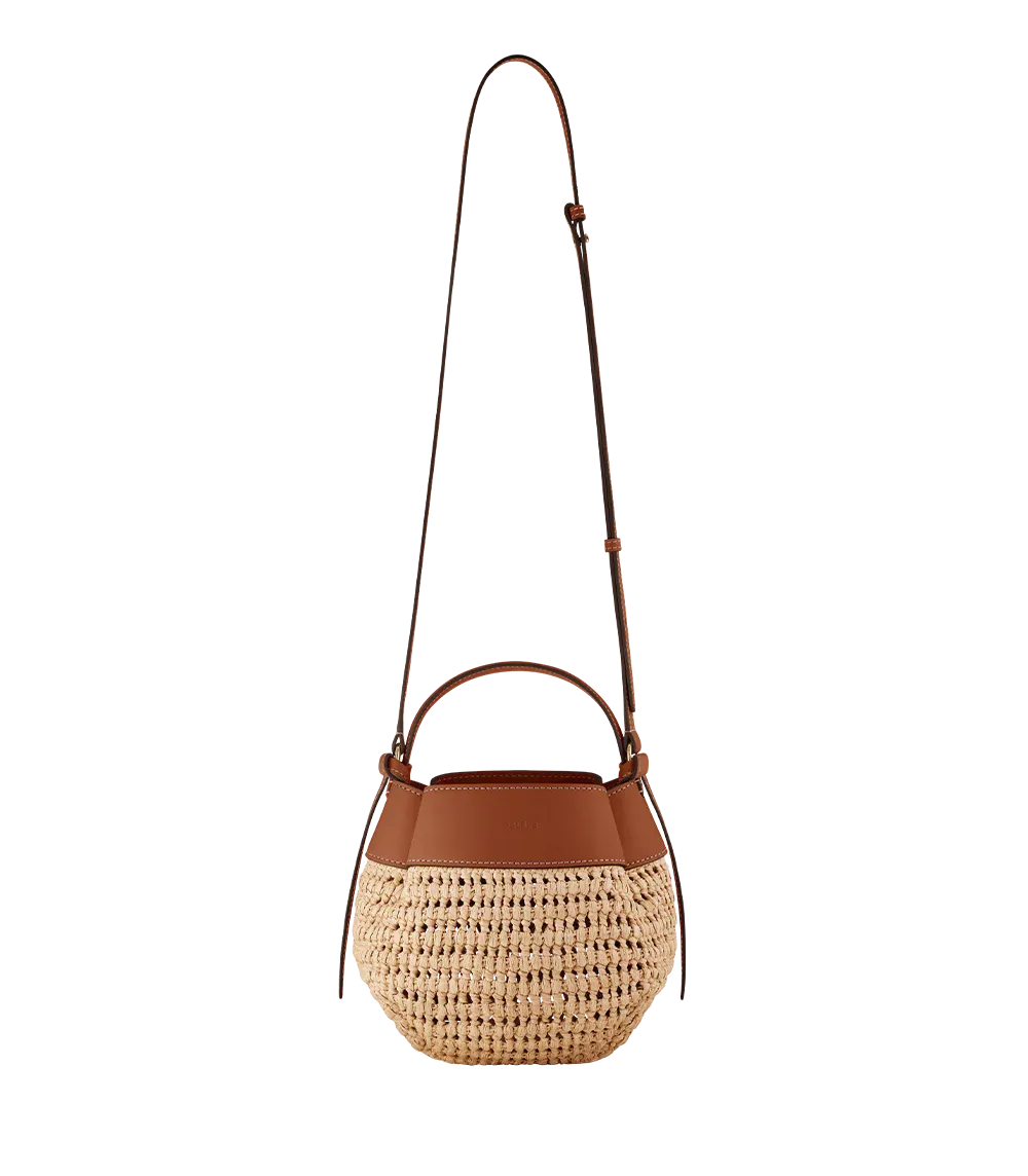 Polene Numéro Huit Calfskin Mini Basket Tote