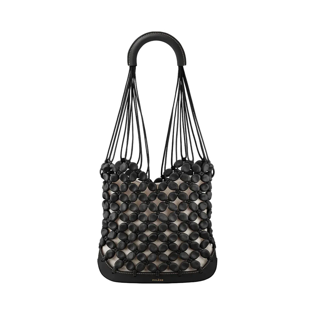 Polene Solé Leather Pearl Net Tote