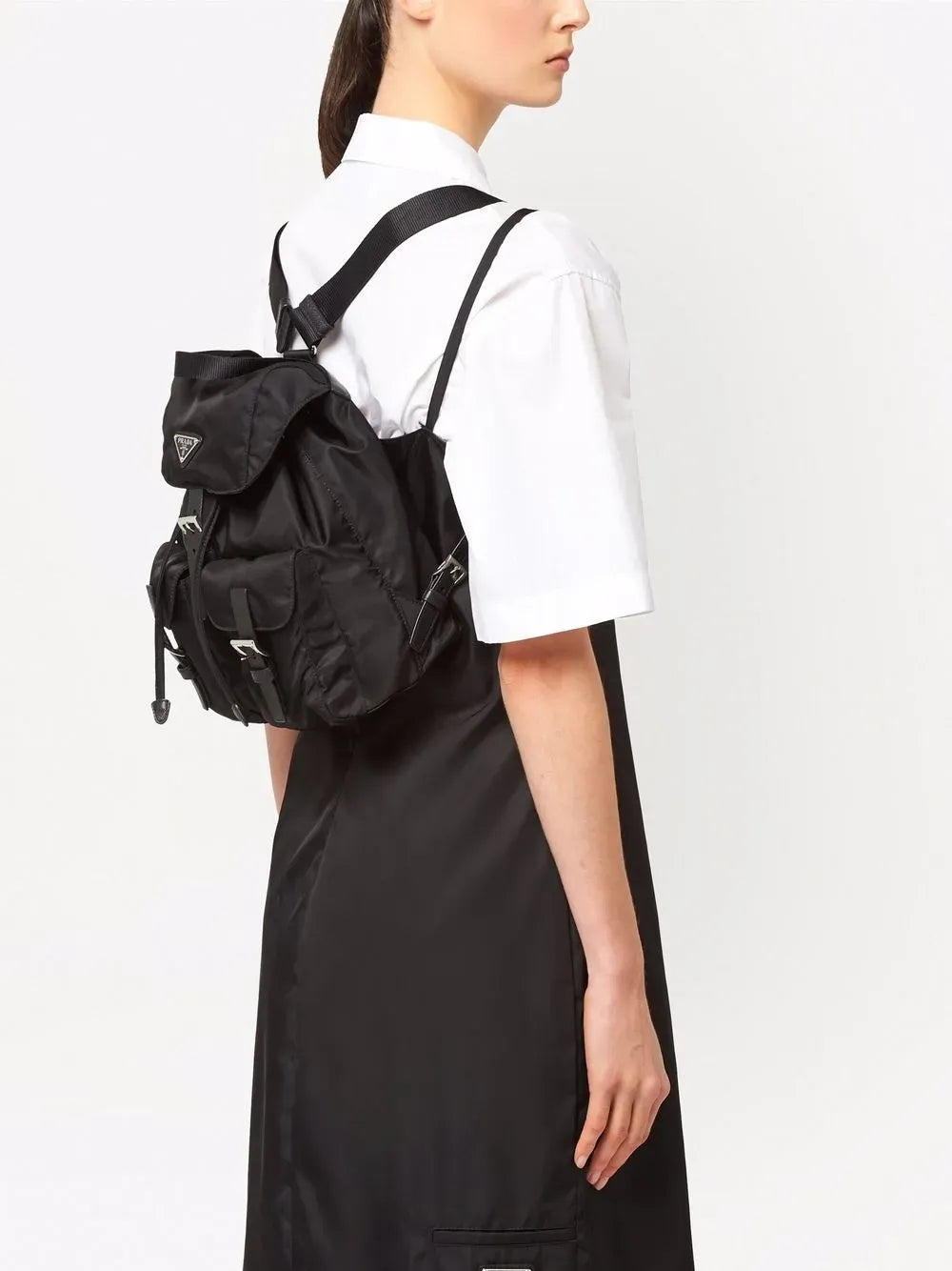 PR Luxe Saffiano Dual Pocket Backpack