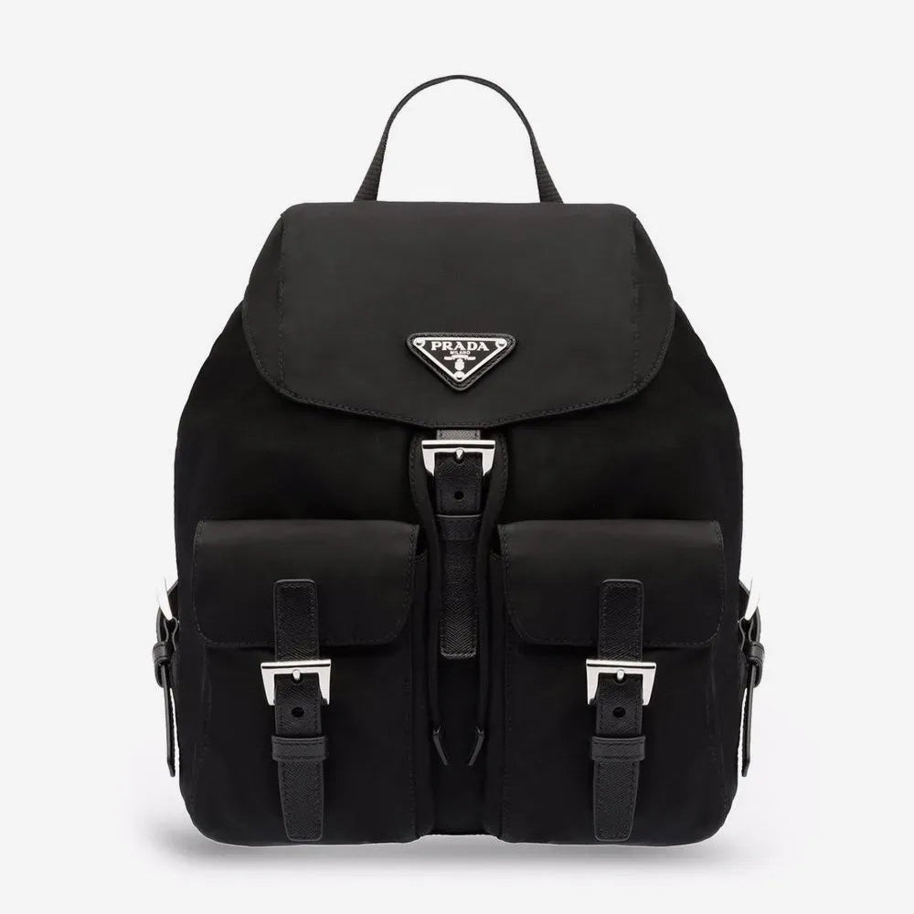 PR Luxe Saffiano Dual Pocket Backpack