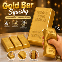 Fine Gold Bar Sensory Squishy Toy (Set of 4)