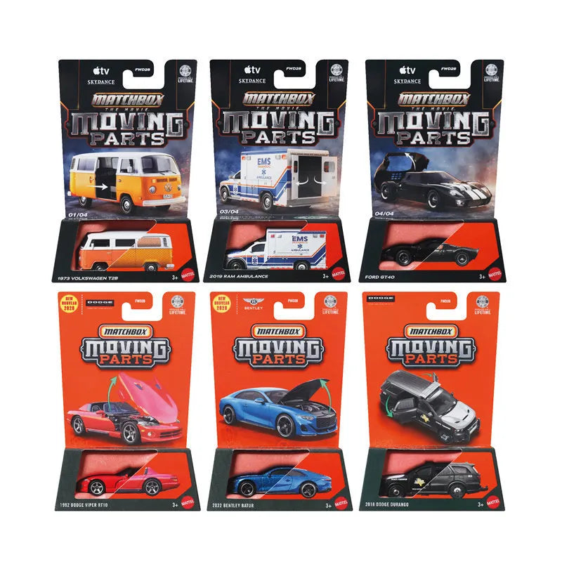 Matchbox Moving Parts Diecast Collection (Set of 6)