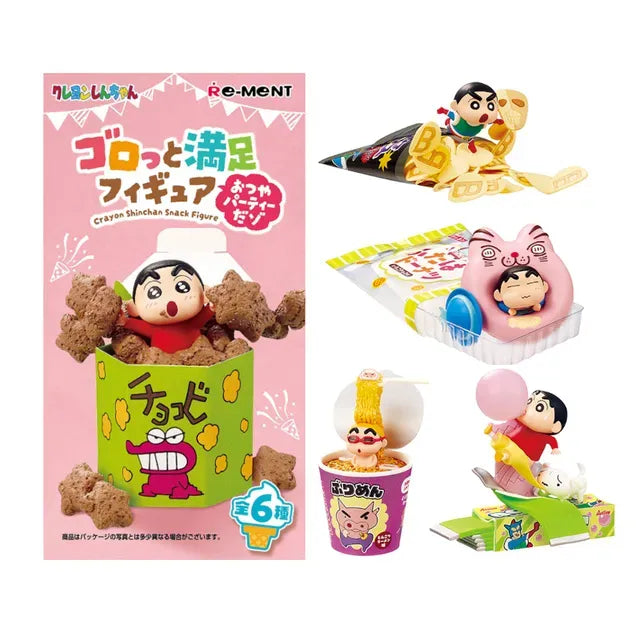 Re-Ment Crayon Shinchan Snack Party Blind Box