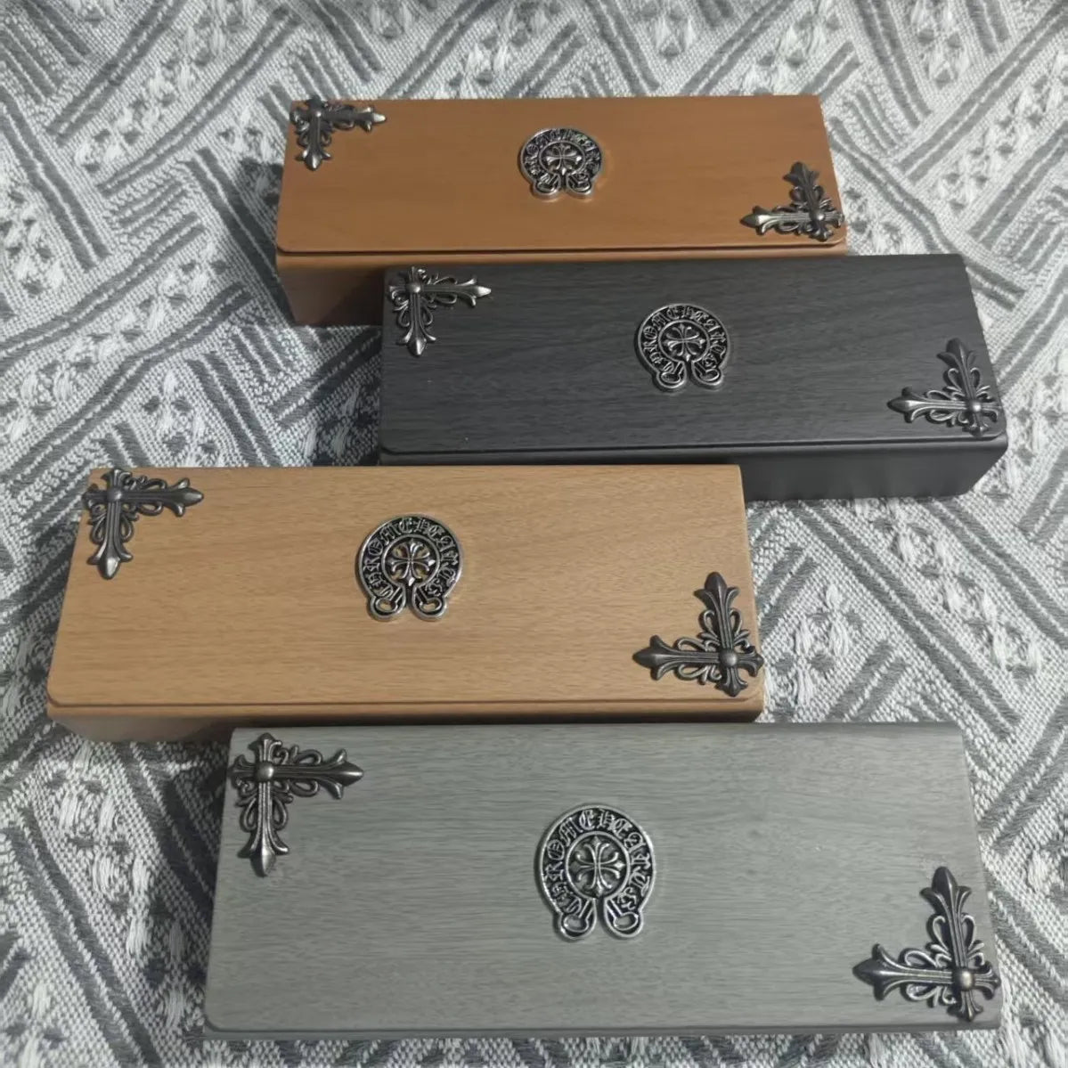 GotCH Gothic Cross Heirloom Hardwood Eyewear Case