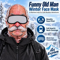Grandpa Realistic Face Winter Balaclava Mask