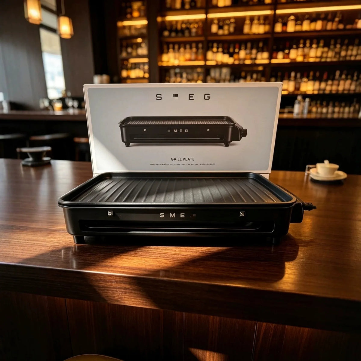 SMG Retro Smokeless Electric Tabletop Grill Plate