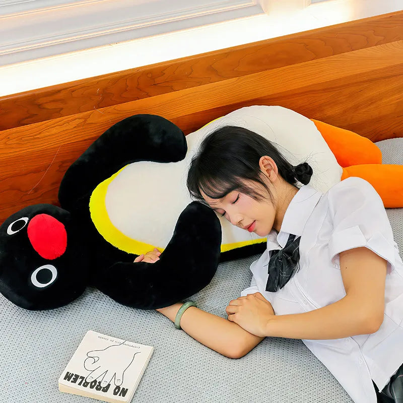 Pingu Nostalgic Arctic Velvet Hug Long Pillow