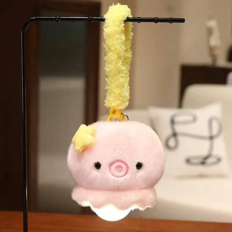 Kawaii GITD Plush LED Night Light Charm