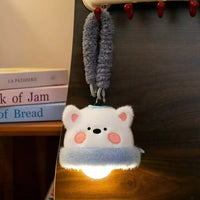 Kawaii GITD Plush LED Night Light Charm