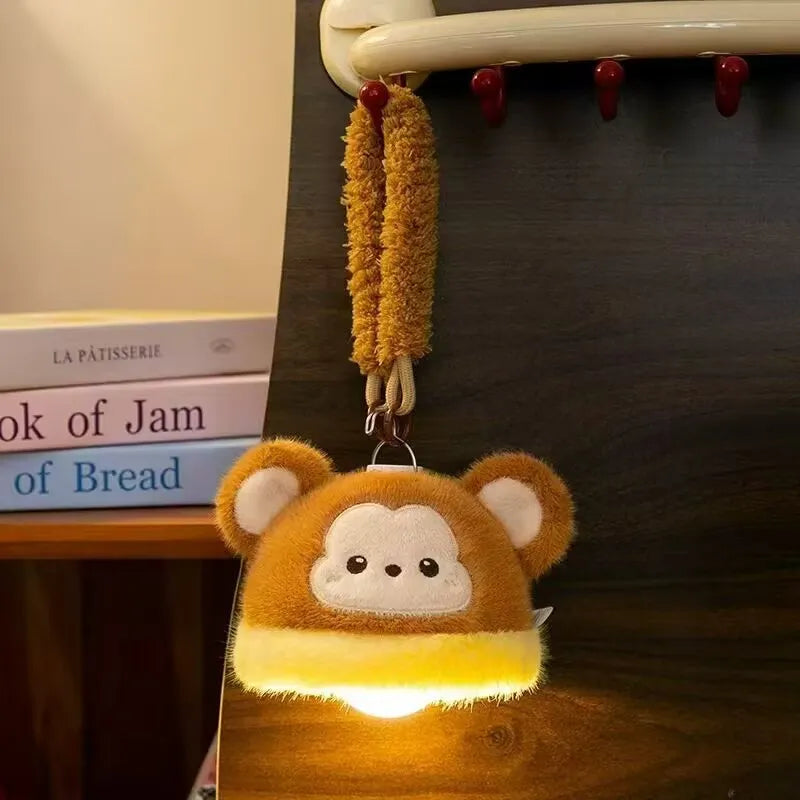 Kawaii GITD Plush LED Night Light Charm