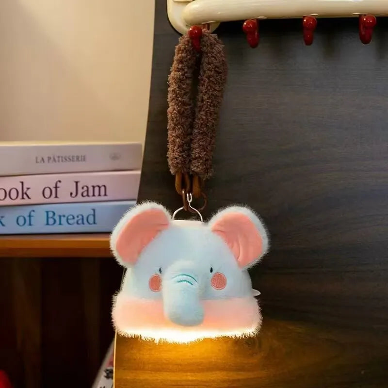 Kawaii GITD Plush LED Night Light Charm