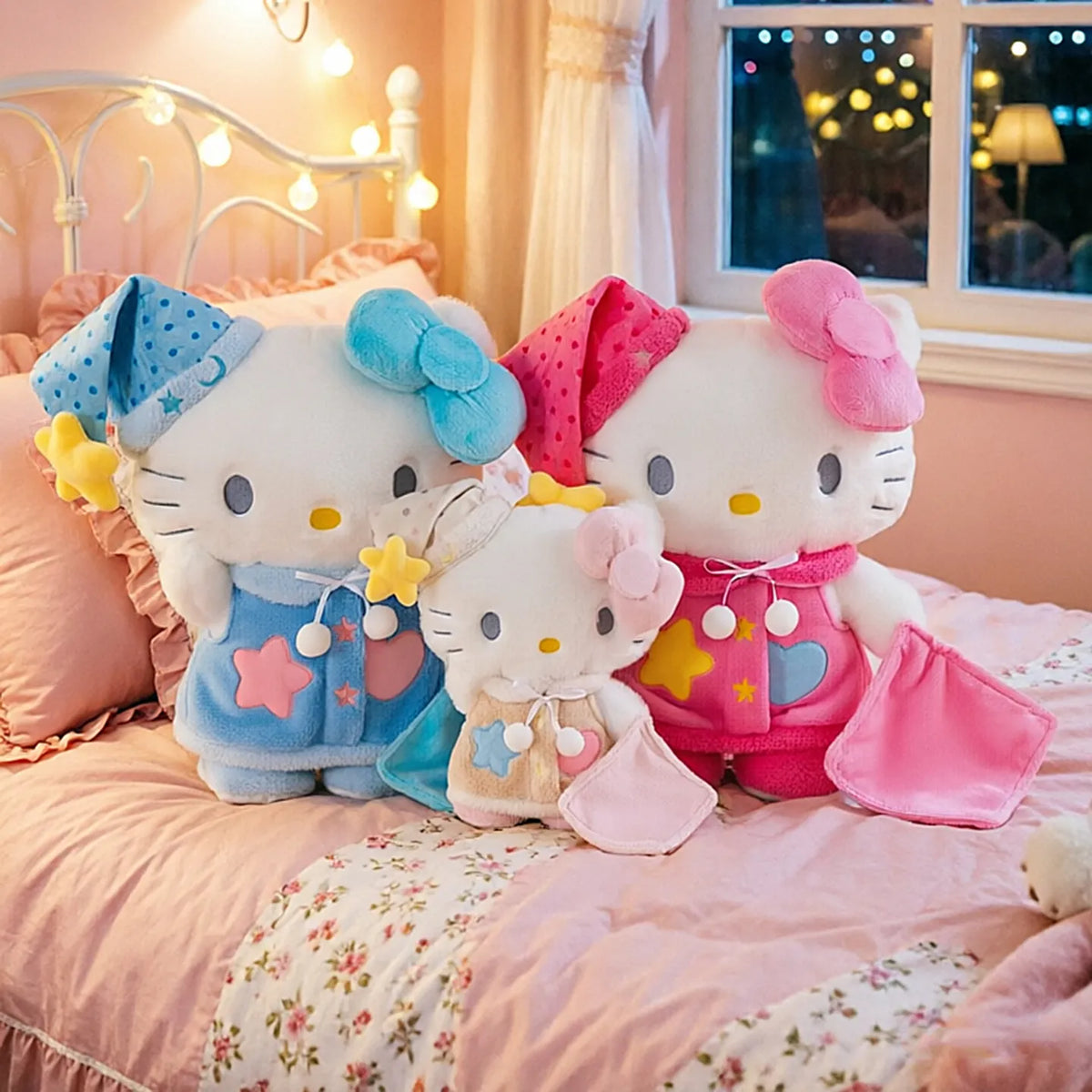 Hello Kitty Slumber Nightcap Pastel Fleece Plush