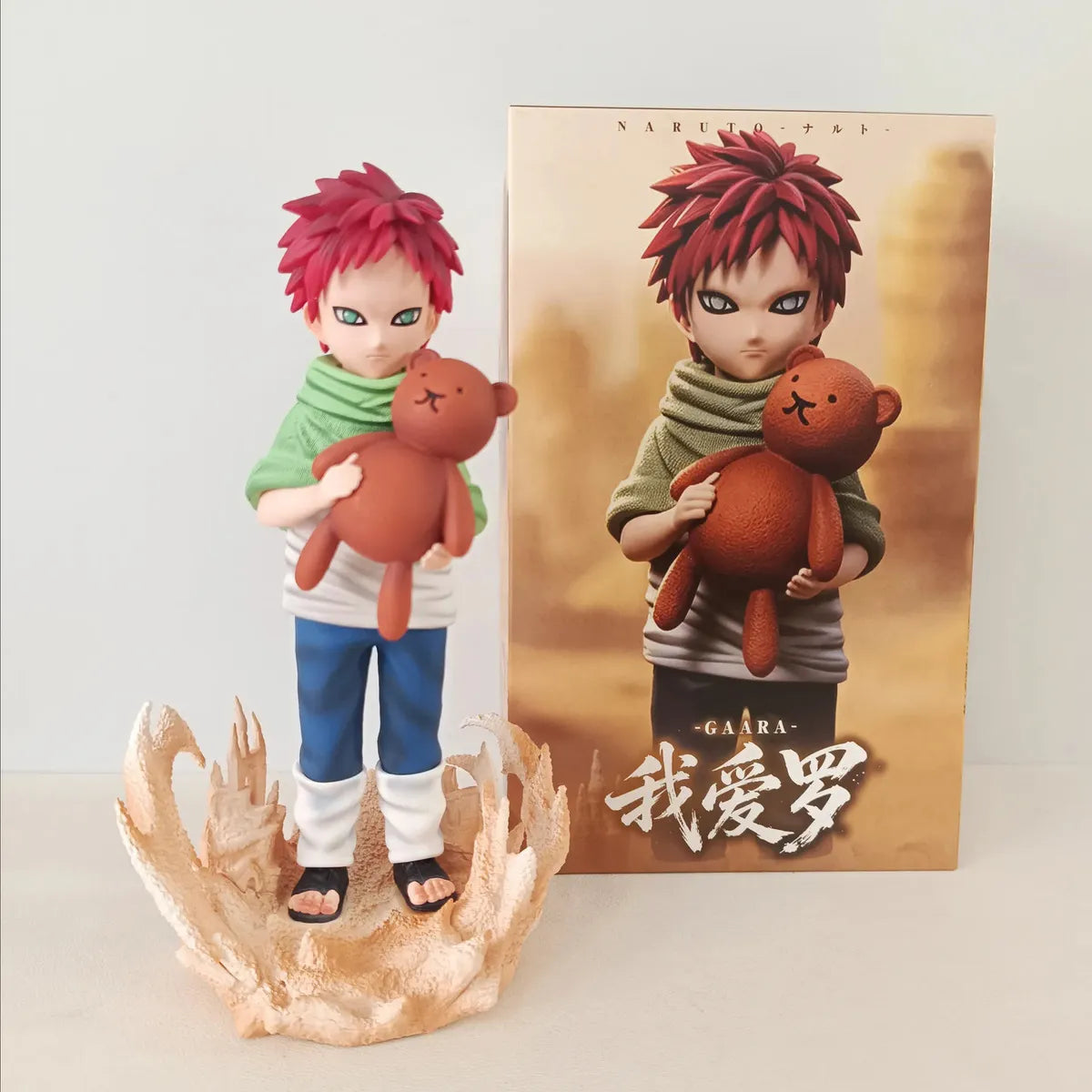 Naruto Gaara Childhood Swirling Sand Statue (20 cm)