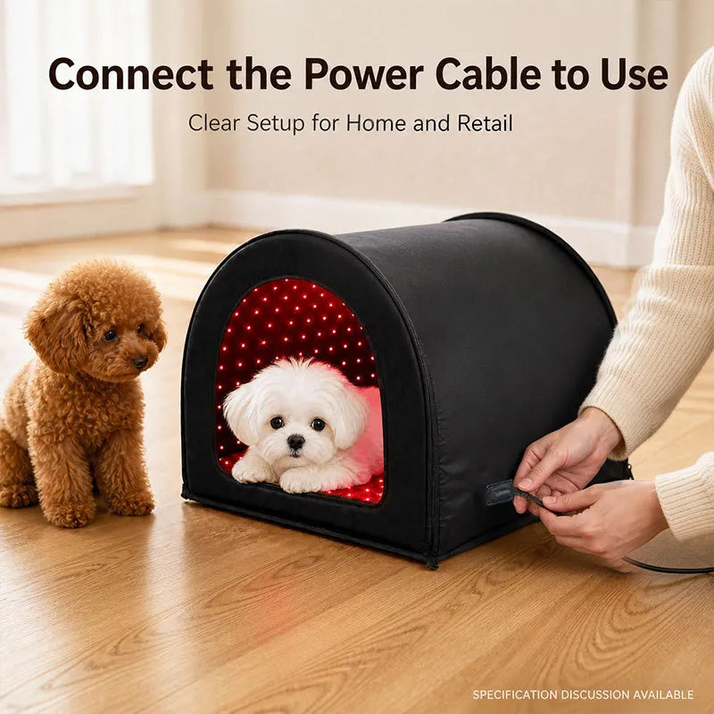 Anredar Foldable Red Light Pet Therapy Cabin