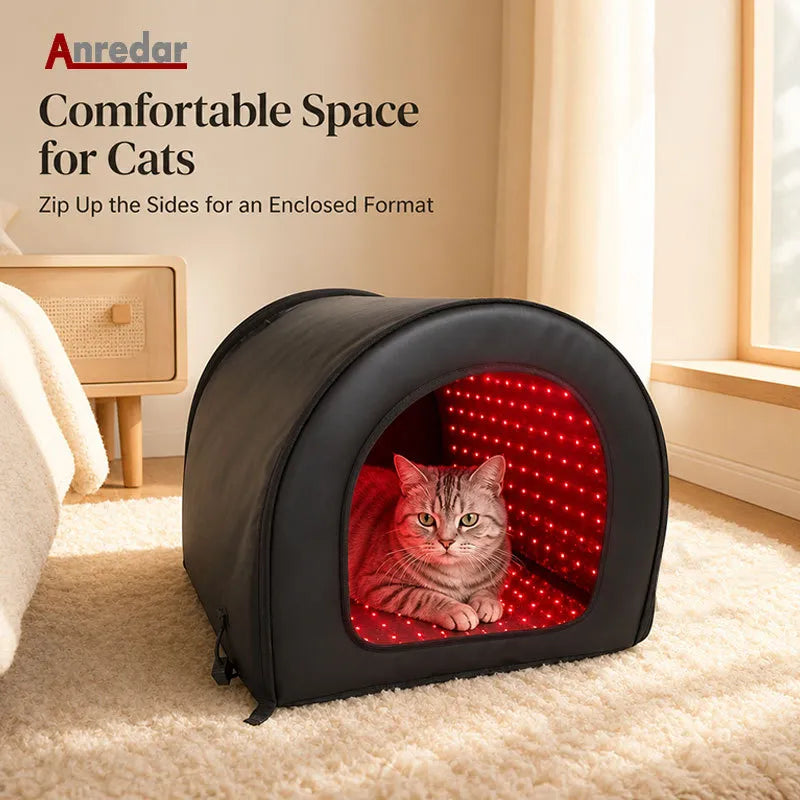 Anredar Foldable Red Light Pet Therapy Cabin
