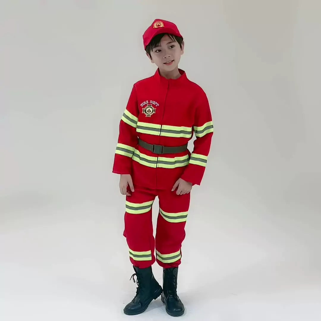 Children's Fireman Rescue Cosplay Set
