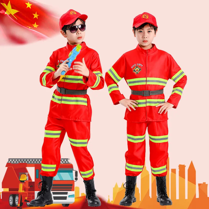 Children's Fireman Rescue Cosplay Set