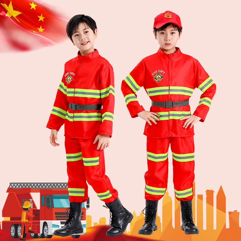 Children's Fireman Rescue Cosplay Set