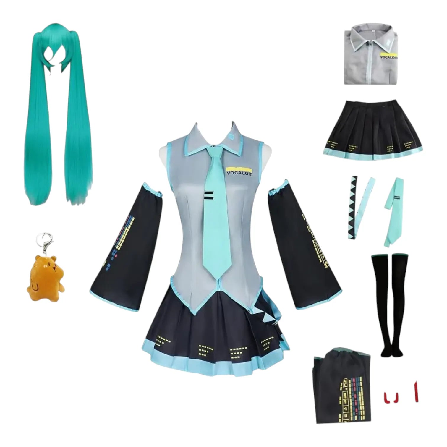 Hatsune Miku Vocaloid Cosplay Uniform Set