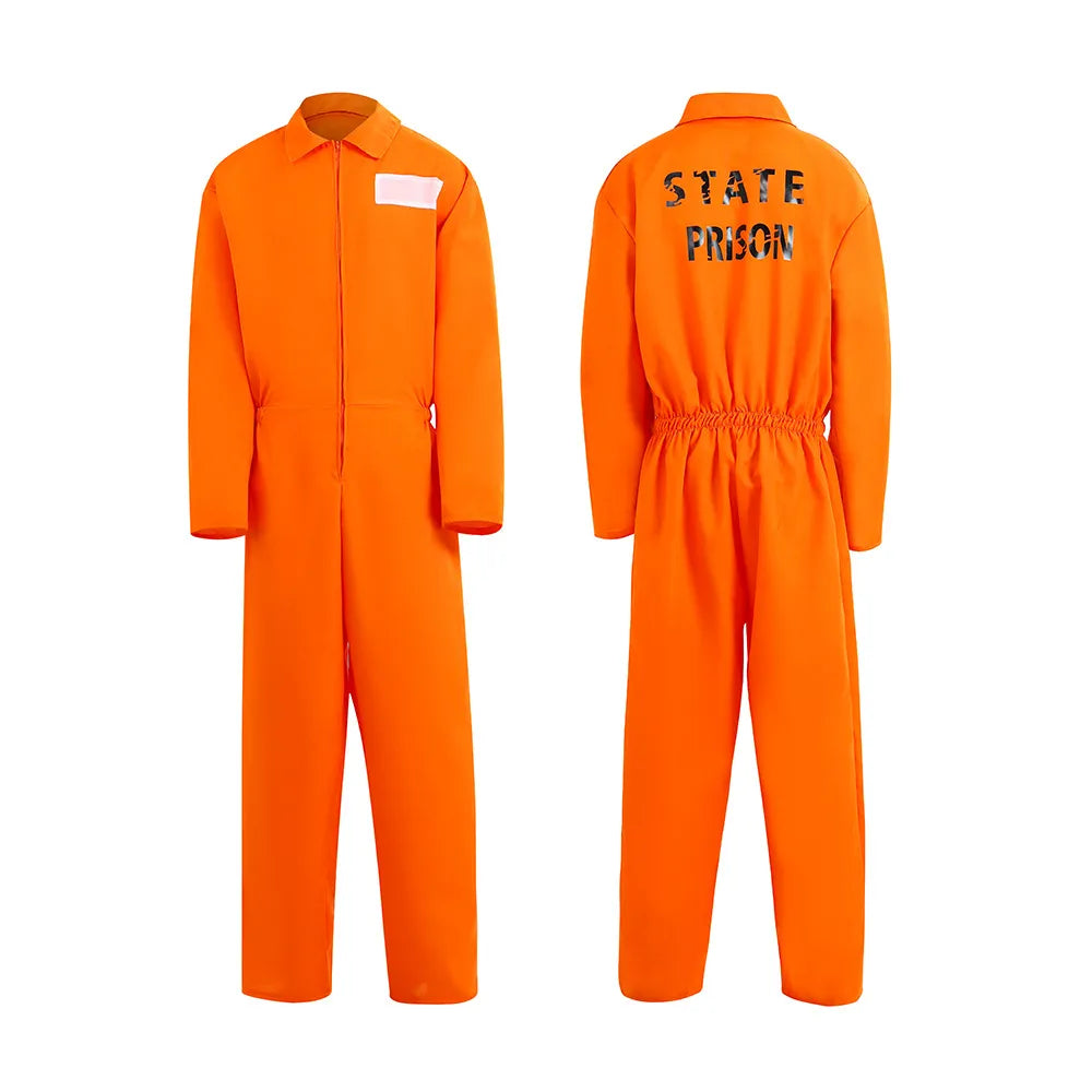 American Prison Uniform Cosplay Set