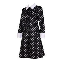 Wednesday Addams Retro Black Dress