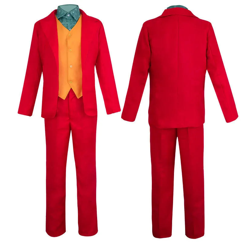 Joker Arthur Fleck Red Suit Cosplay Set